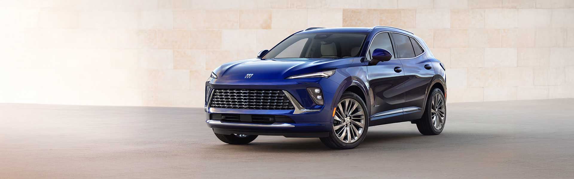 Blue compact SUV parked on a clean surface