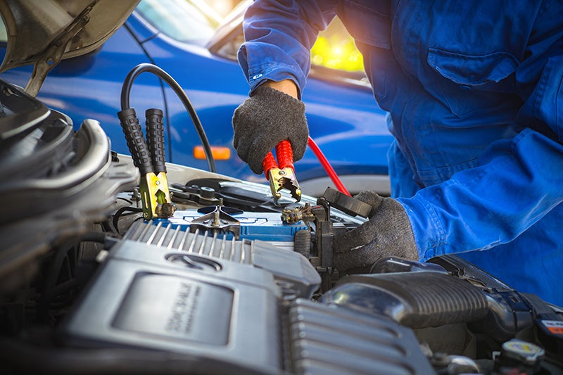 Charging a car battery - Finnegan Buick GMC in Rosenberg TX