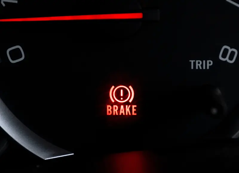 Vehicle brake light on